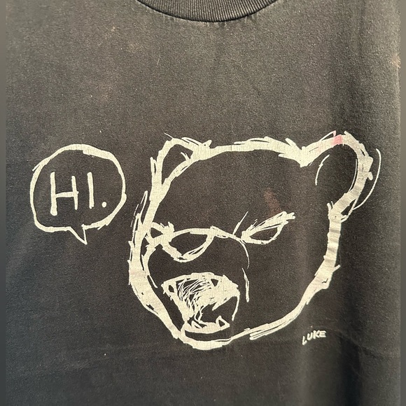 XL Luke Chueh Shirt Giant Robot Bear Face Extra Large - Picture 2 of 5
